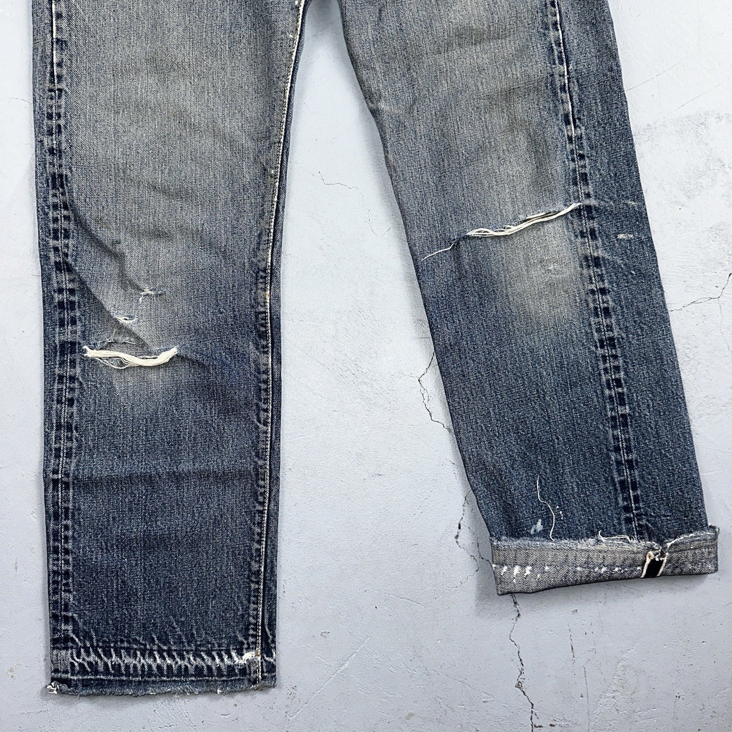 Levis 501 Big E Vintage 60s Redline Selvedge USA XX 1960s Jeans 30x32 Ac 28x28