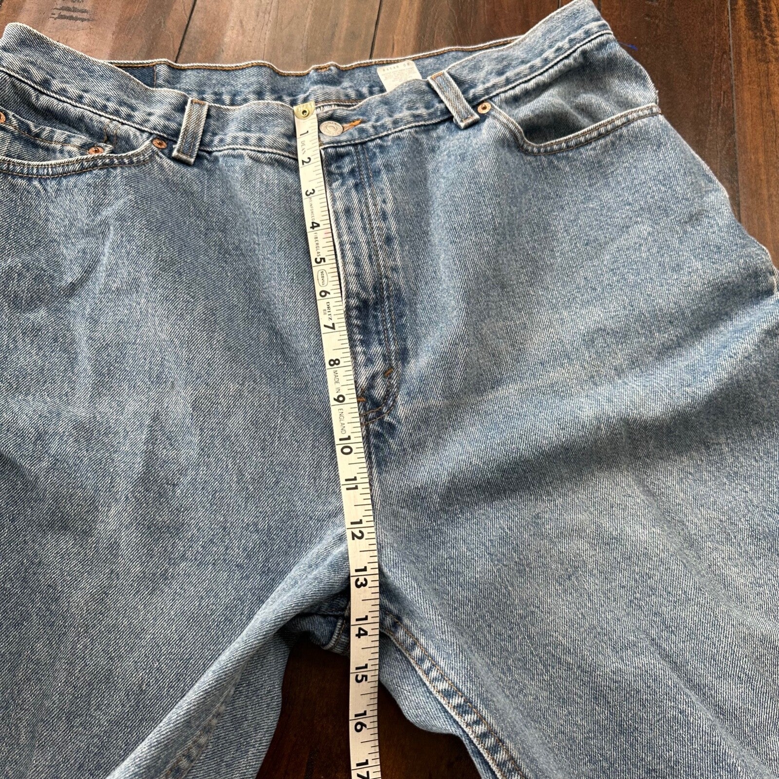 Levis 550 Jeans VTG Womens High Rise Light Wash Relaxed Tapered 90s USA 35x28