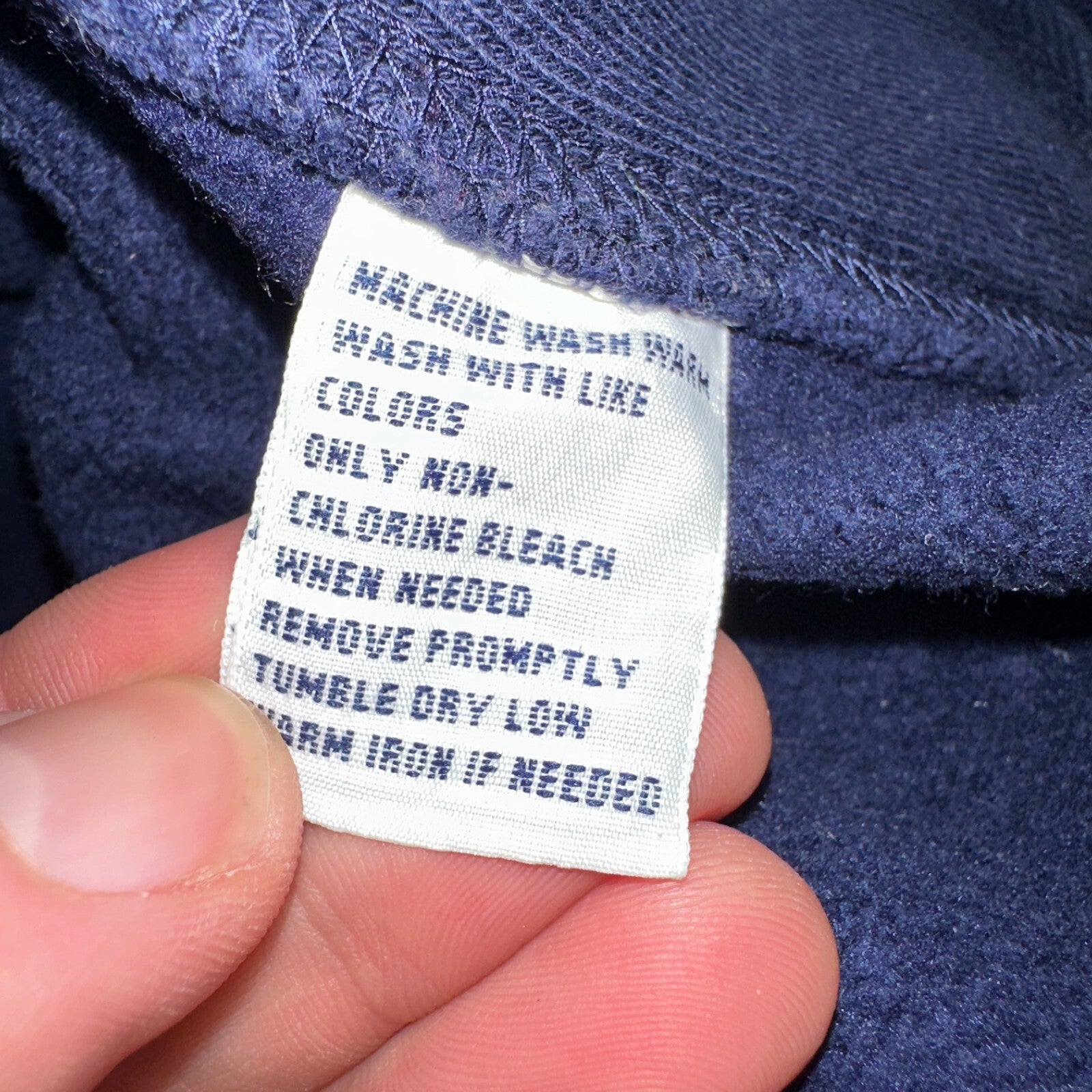 Polo Ralph Lauren VTG Full Zip Hoodie Men’s Size XL Cotton Blue Jacket 90s