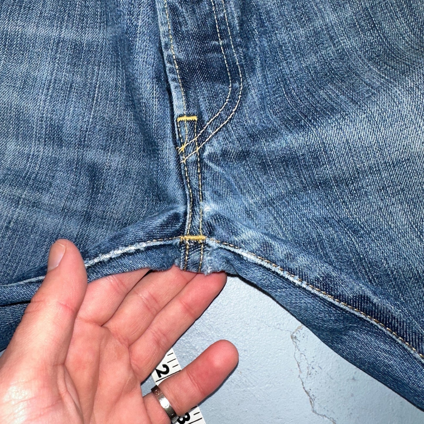 Levis 501 Vintage Y2K XX Straight Leg Jeans Blue Med Wash 34x34 Act 33x27