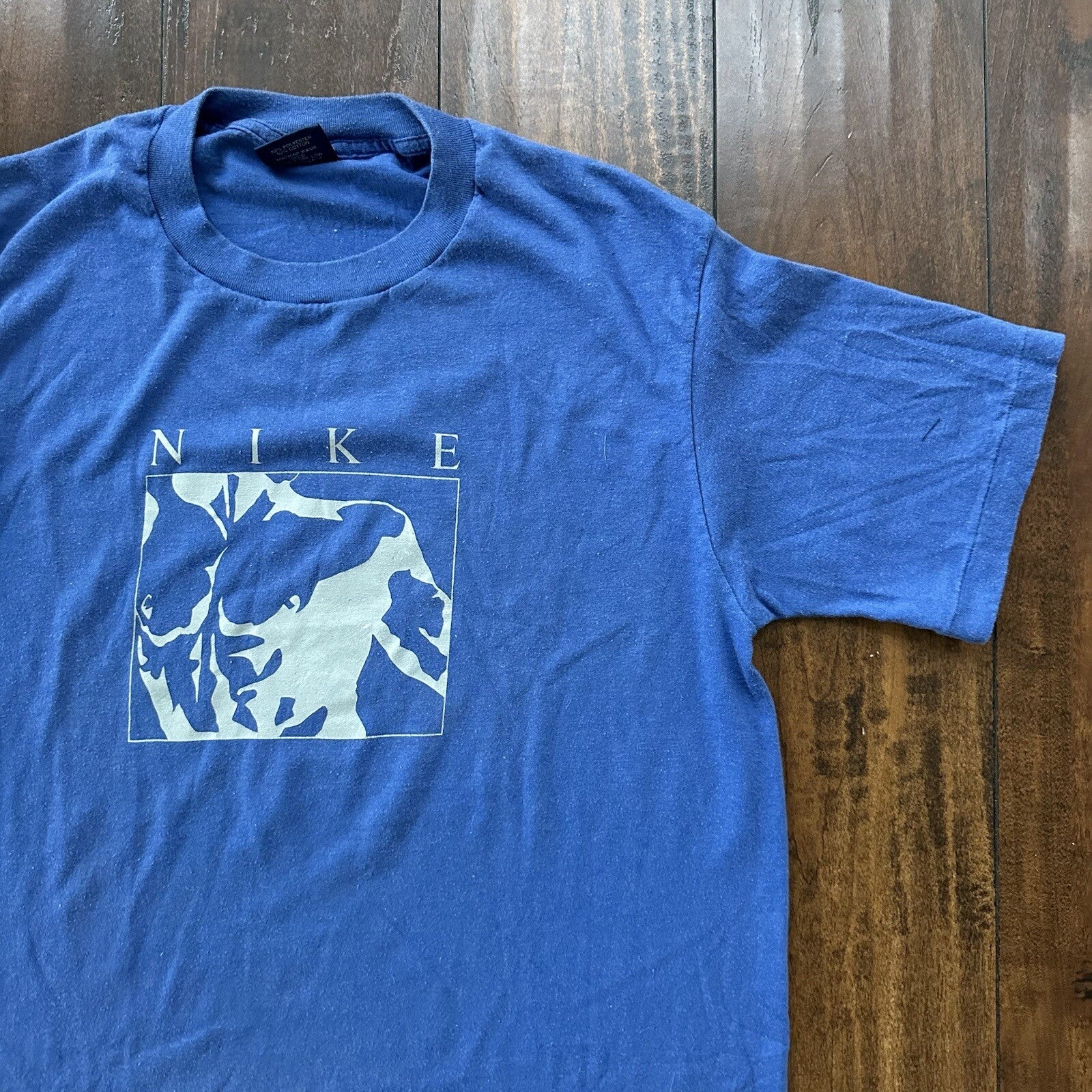 Nike Vintage T Shirt Mens XL 80s Spellout Rare God Muscles Champ Rap Geisha OG