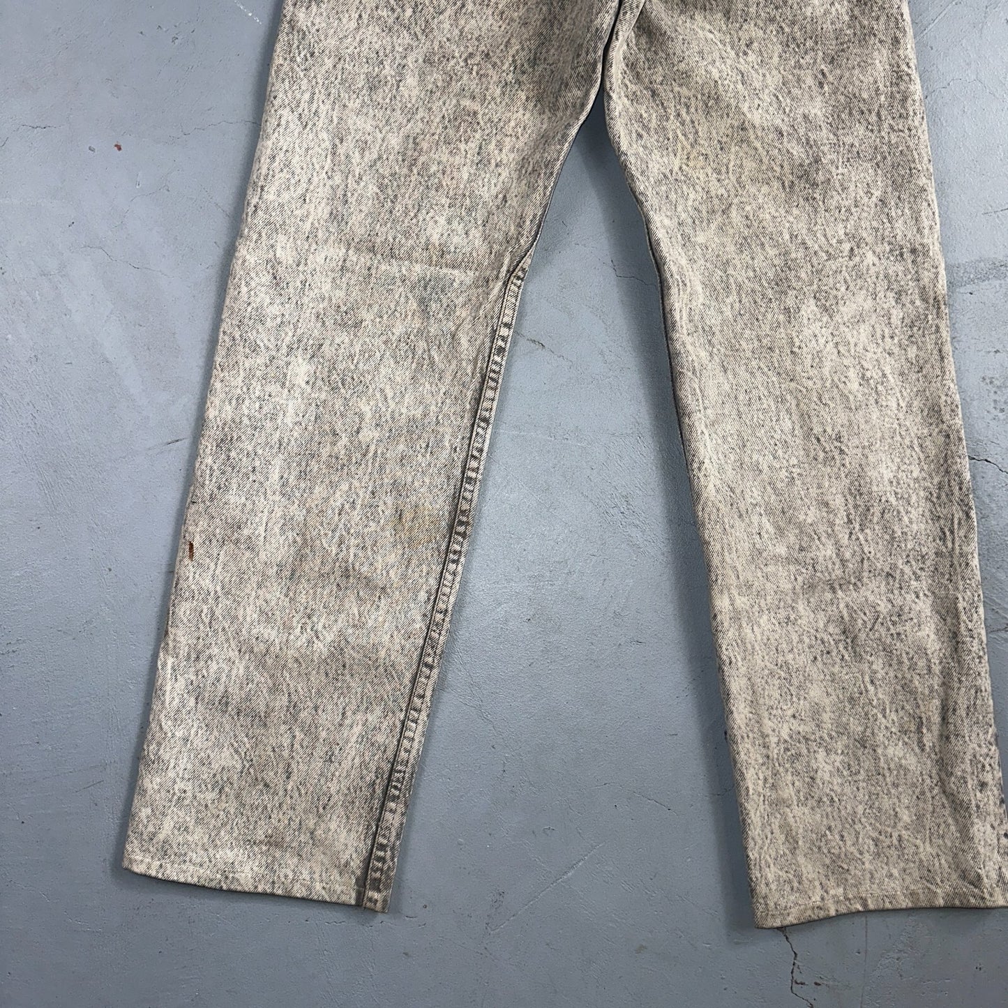 Levis 501 Vintage 80s USA XX Straight Leg Jeans Gray Acid Wash 28x30 Act 26x27