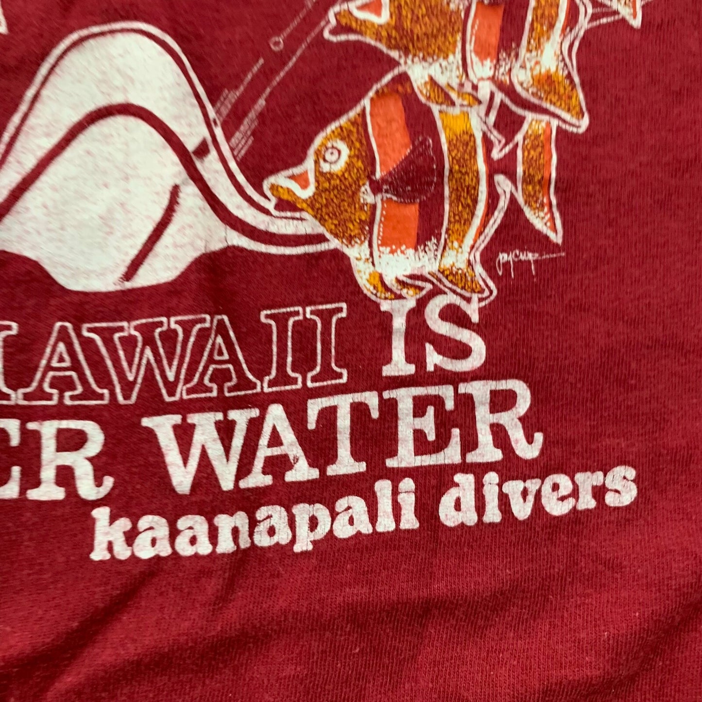 Hawaii Fishes Vintage T Shirt Ocean Love Animas Nemo Finding Cute Art Rap 80s