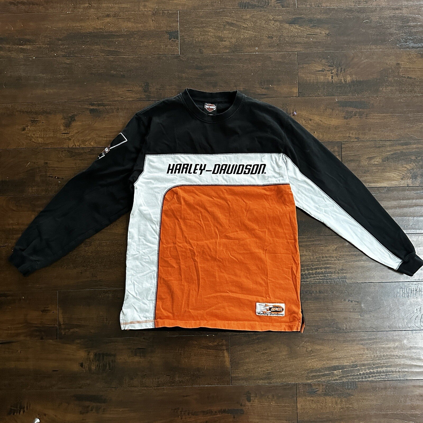 Vintage Harley Davidson T Shirt Y2K Cut Sewn Cool Motorcyle 90s Style Las Vegas