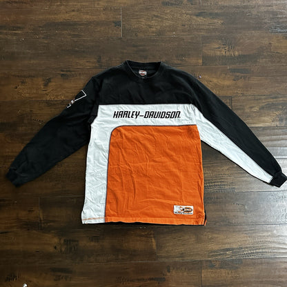 Vintage Harley Davidson T Shirt Y2K Cut Sewn Cool Motorcyle 90s Style Las Vegas
