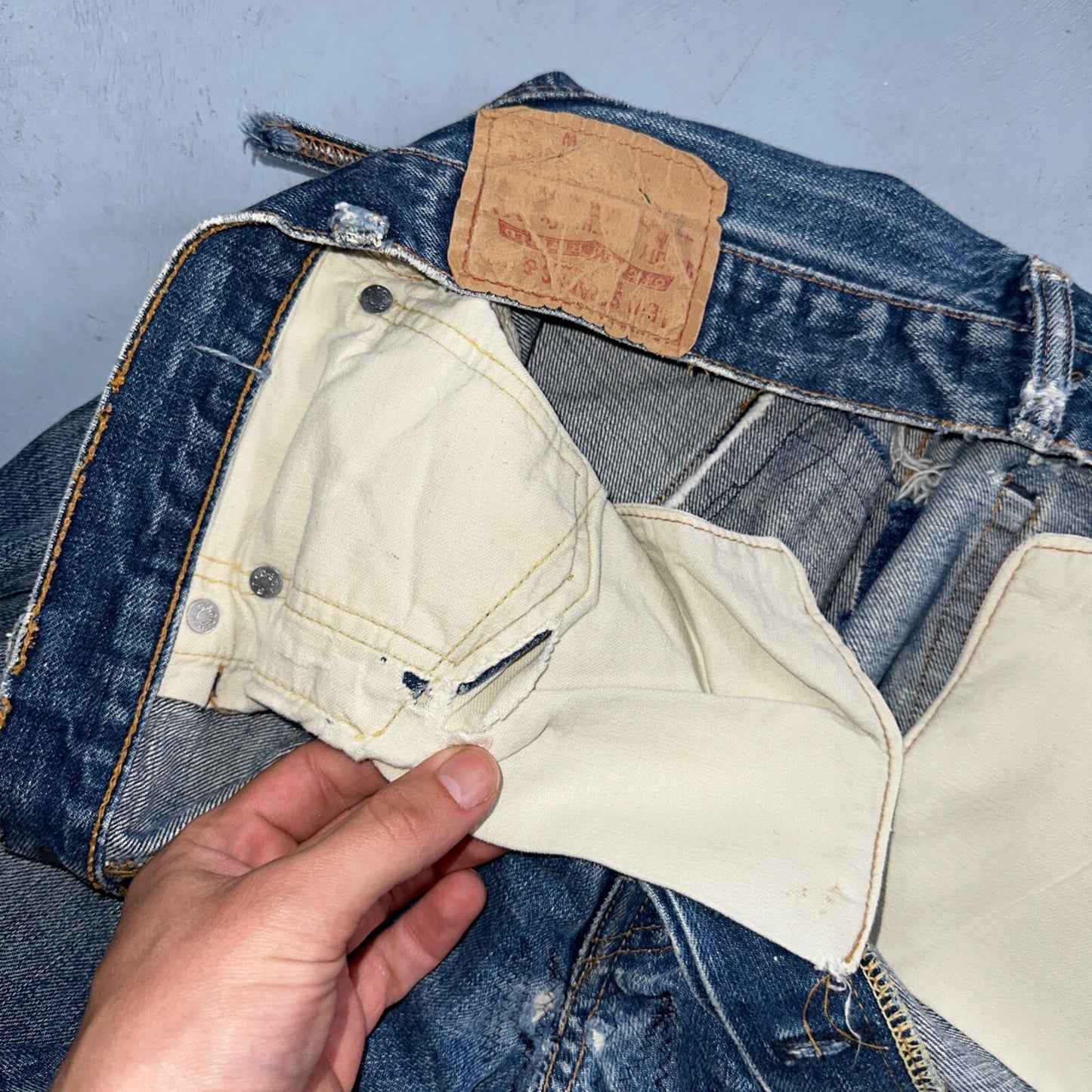 Levis 501 Big E Vintage 60s Redline Selvedge USA XX 66 Jeans 1960s Act 30X32