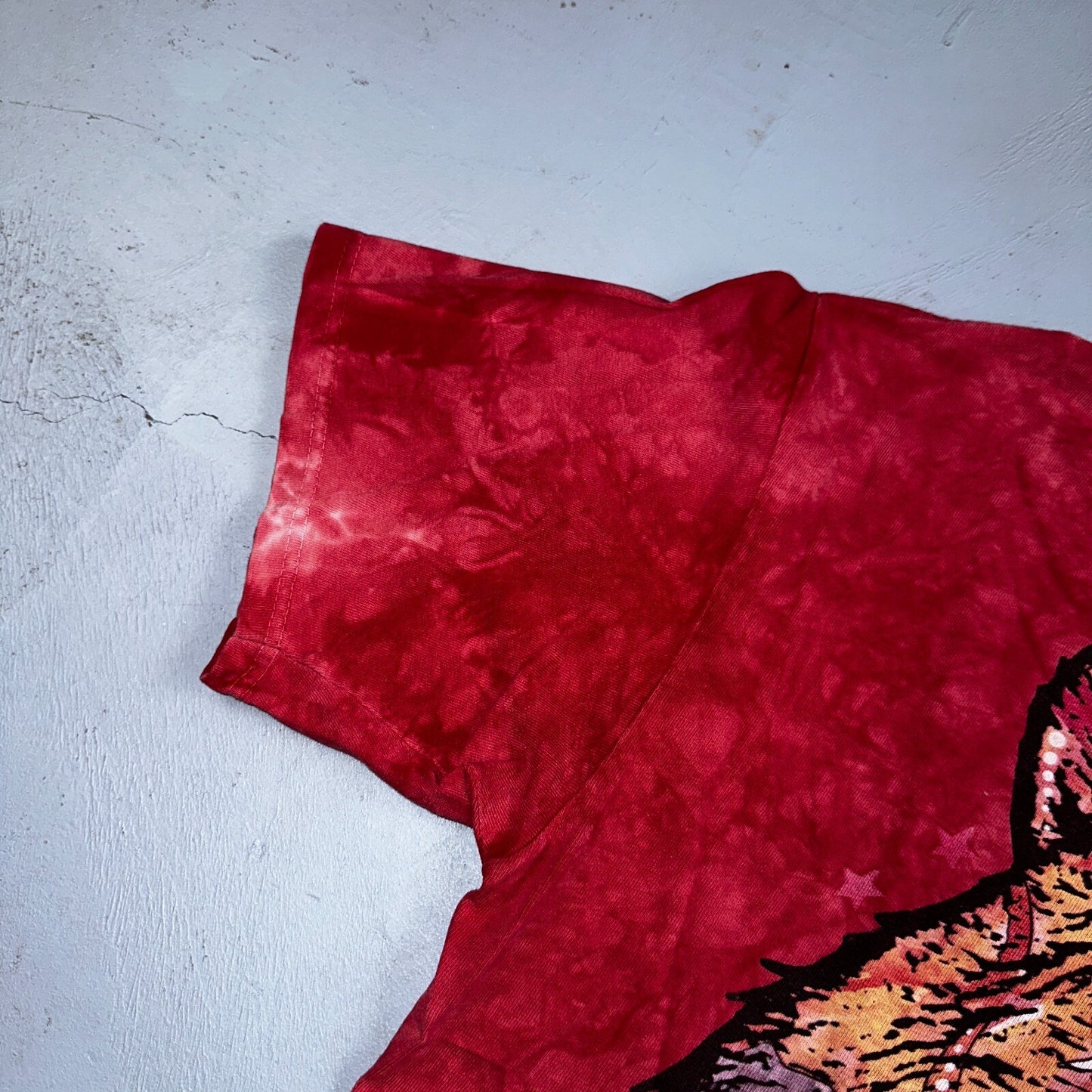 The Mountain Bear Red Tye Dye VTG T Shirt XL Y2K Hunting Alaska Bite