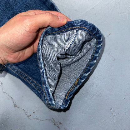 Levis 505 Vintage 90s USA Orange Tab Jeans 38x34 Blue Med Wash 501 Act 36x34