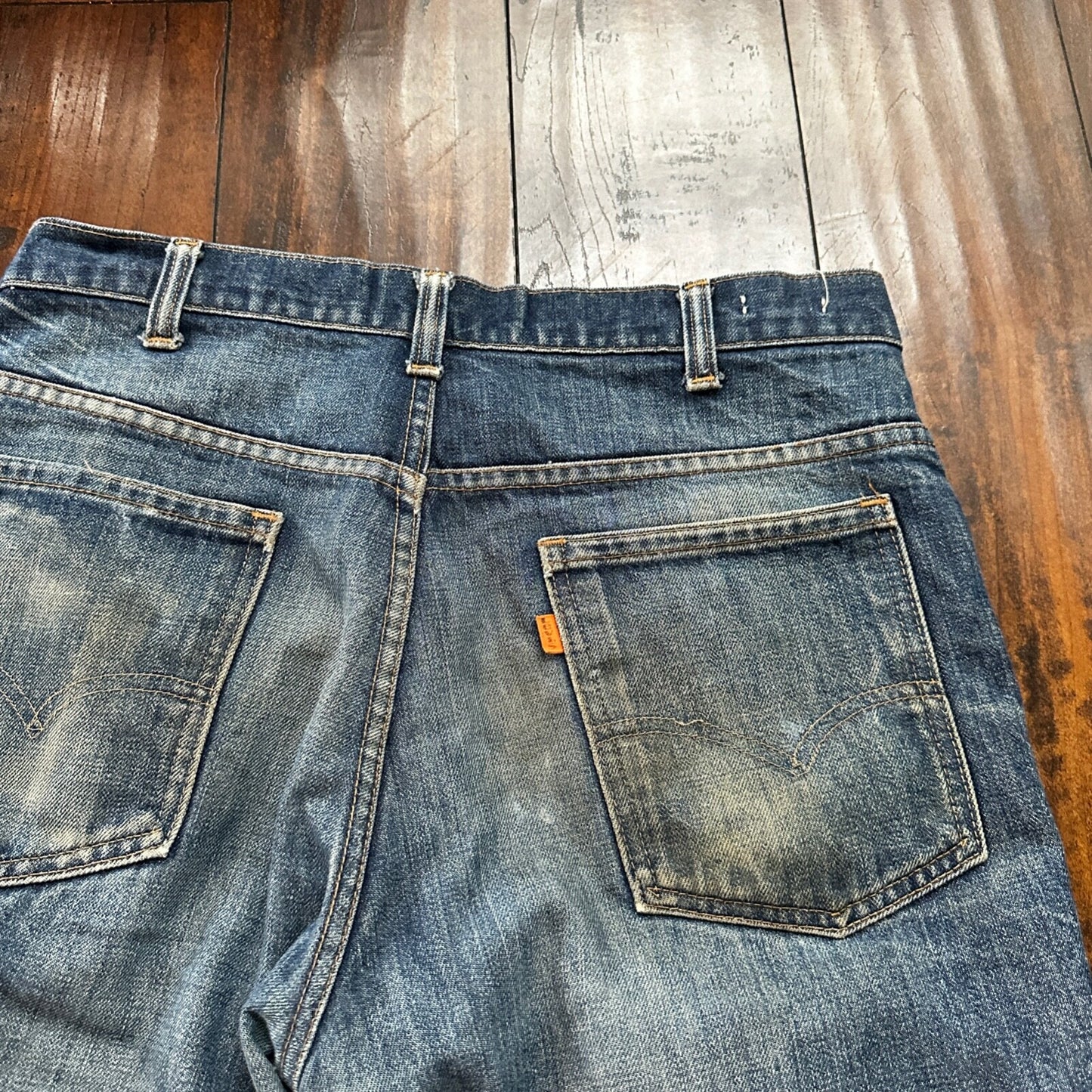VTG 80s Levis Orange Tab 646 Bell Bottom Flares 33x31 Act 31x30 1980s 501