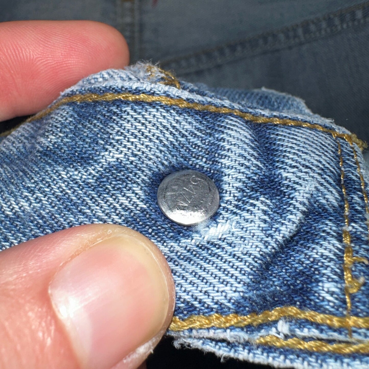 Levis 501 Vintage Y2K XX Straight Leg Jeans Blue Light Wash 36x34 Act 35x32