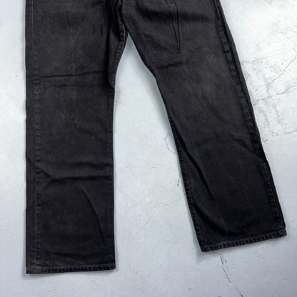 Levis 501 Vintage Y2K 90s XX Straight Leg Jeans Black Dark Wash 42x32 Act 41x31