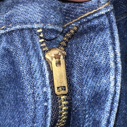 Vintage 1970s Rustler Blue Jeans Mens 36x32 (33x30) Made USA Talon Zipper 70s