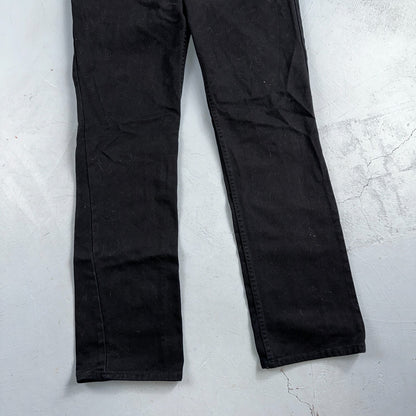 Levis 501 Vintage 90s USA XX Straight Leg Jeans Missing Buttons 31x32 Black