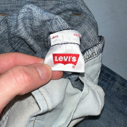 Levis 501 Y2K XX Straight Leg Jeans Blue VTG Med Wash 34x32 Act 33x30