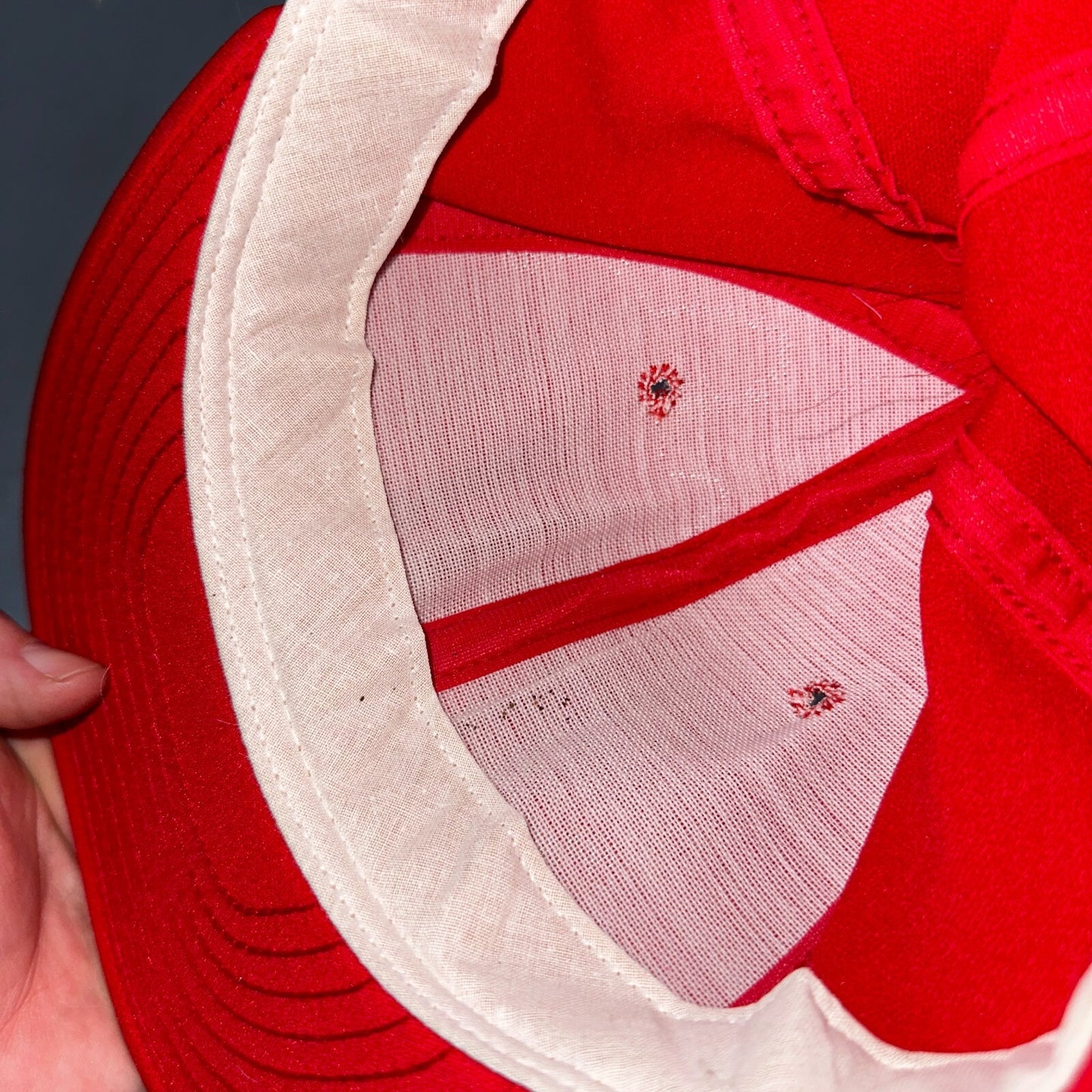 Vintage St. Louis Cardinals Snapback Hat AJD Super Stripe Made USA Trucker Nylon