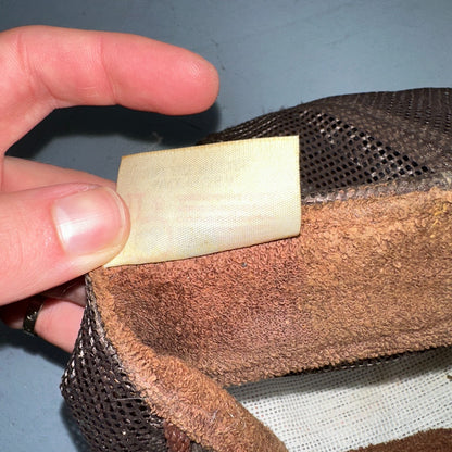 Vintage Tyson USA Made Patch Trucker Hat Strap Back Adjustable Mesh Mike Brown