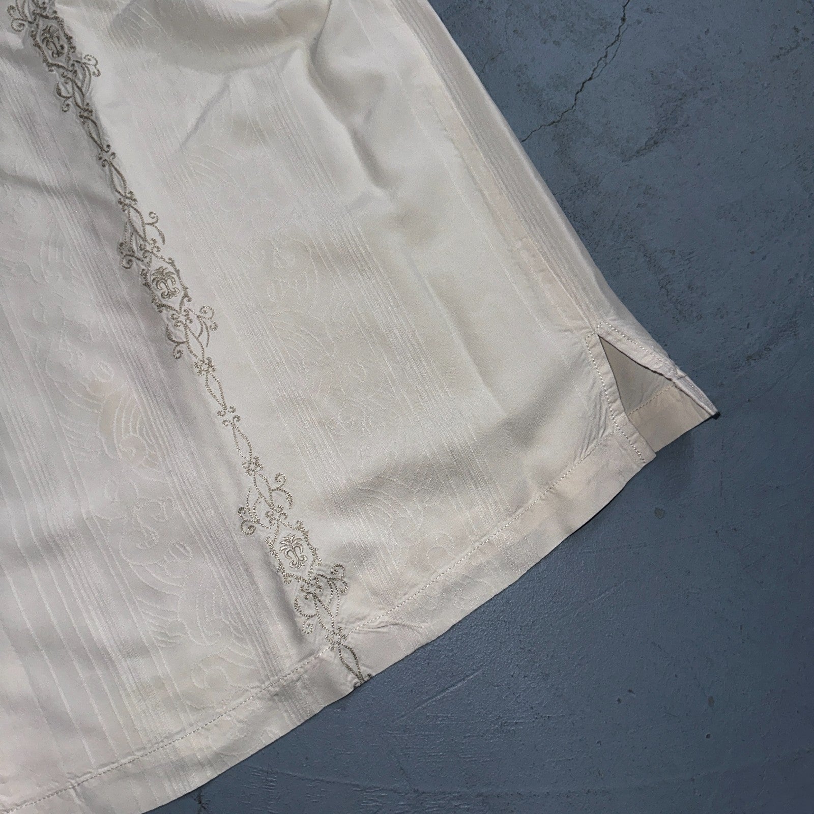 Tommy Bahama Mens Camp Hawaiian Shirt 2XL Silk White Aloha Floral Summer