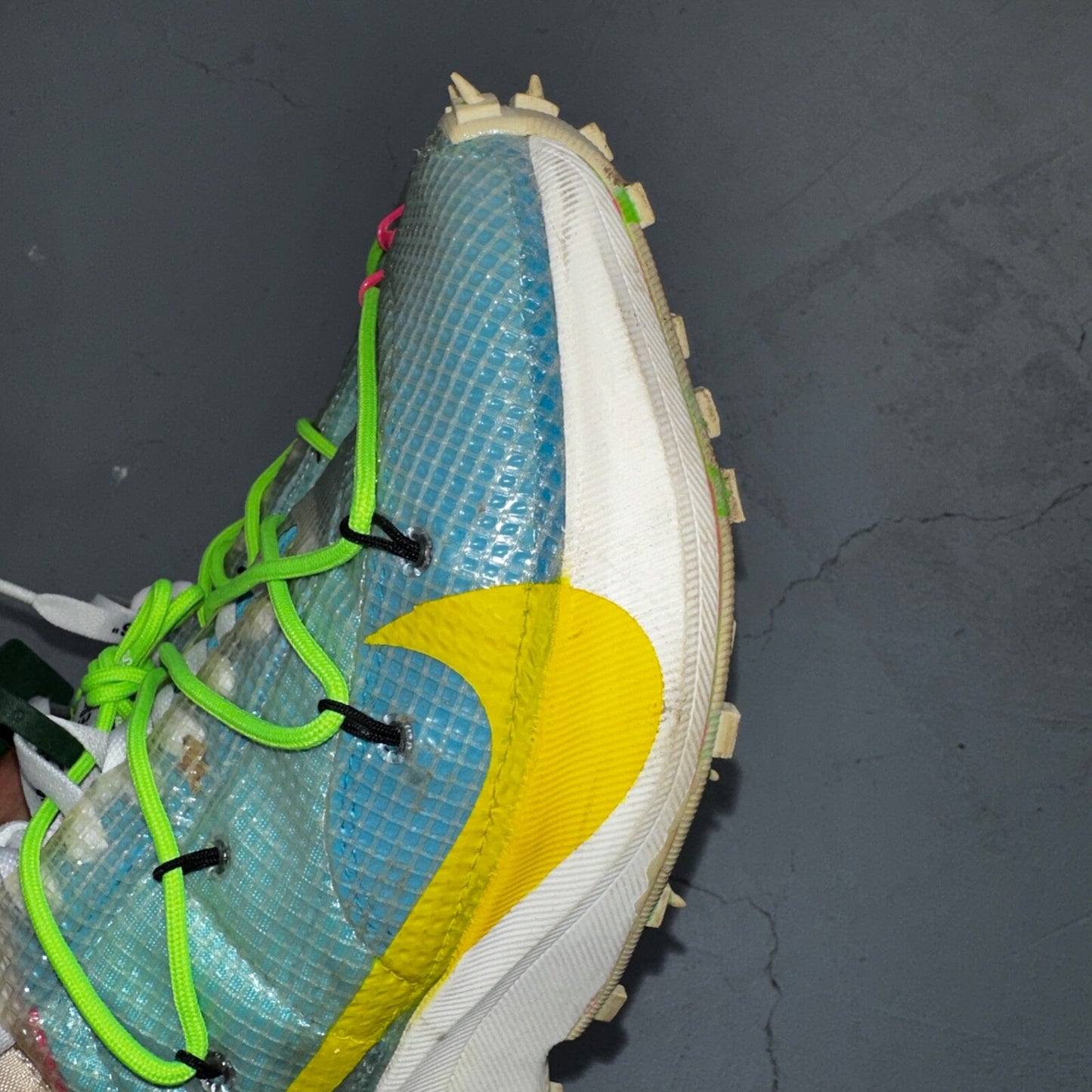 Nike Size 9W 7.5M Off White Virgil Abloh Vapor Street Polarized Blue CD8178-400