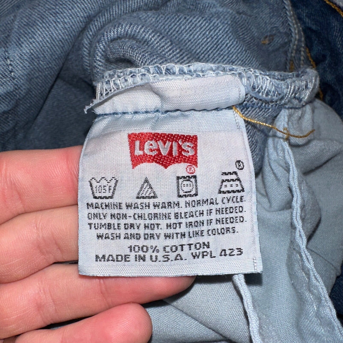 Levis 501 Vintage 90s USA XX Straight Leg Jeans Blue Dark Wash 40x32 Act 38x31