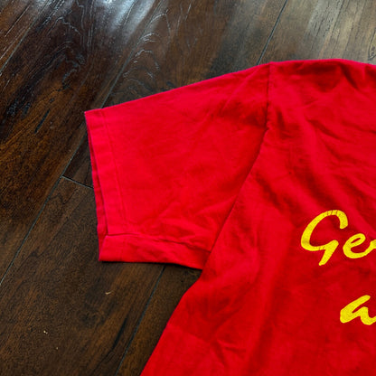 USC Gerontology Vintage T Shirt Hanes 80s Red College School Science Study Rap