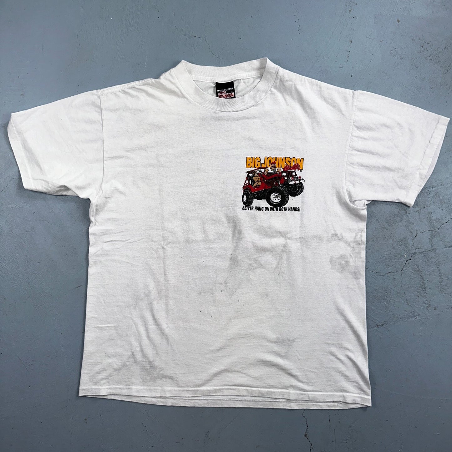 Big Johnson VTG 1997 Racing Naughty Humor Joke Single Stitch 90s Trucks Funny