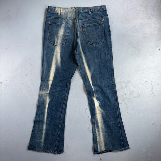 Levis 646 Vintage 70s USA Orange Tab Bootcut Flare Blue Bell Bottom Jeans 34x31