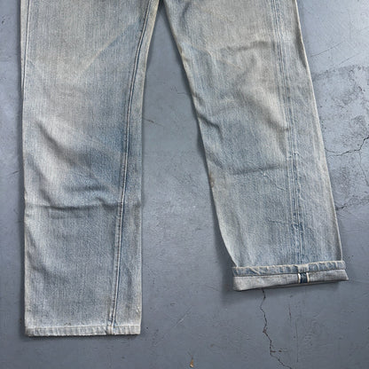 Levis 501 Vintage 80s Redline Selvedge USA XX Jeans Light Wash 1980s Act 29x30