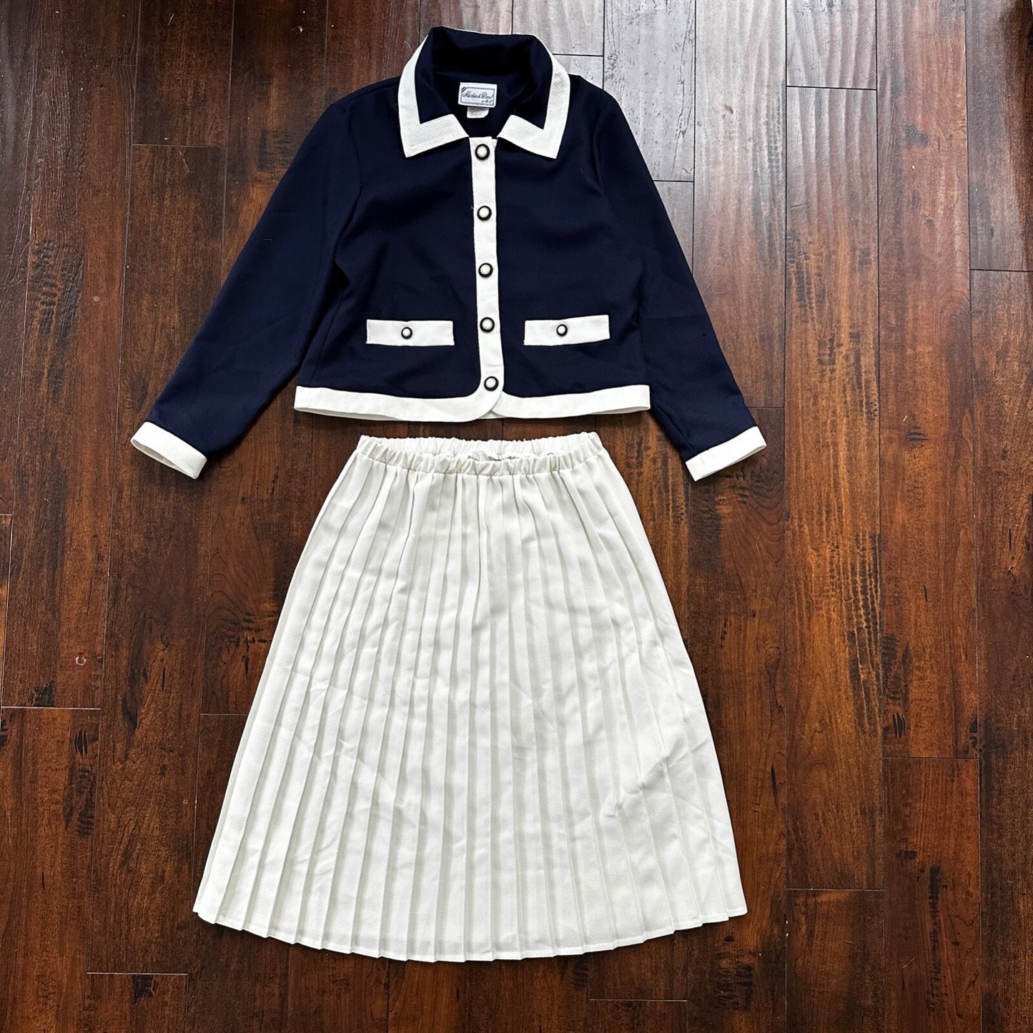 Vintage USA Rockabilly Womens Dress Jacket Skirt 60s 70s Top Matthew David Blaze