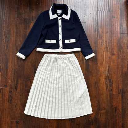 Vintage USA Rockabilly Womens Dress Jacket Skirt 60s 70s Top Matthew David Blaze