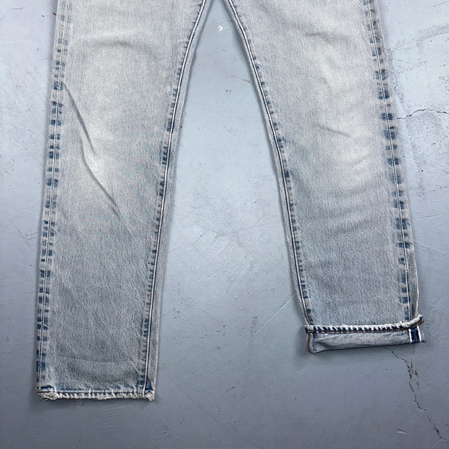 Levis 501 Vintage 80s Redline Selvedge USA XX Jeans Light Wash 66 Act 28x31