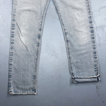 Levis 501 Vintage 80s Redline Selvedge USA XX Jeans Light Wash 66 Act 28x31