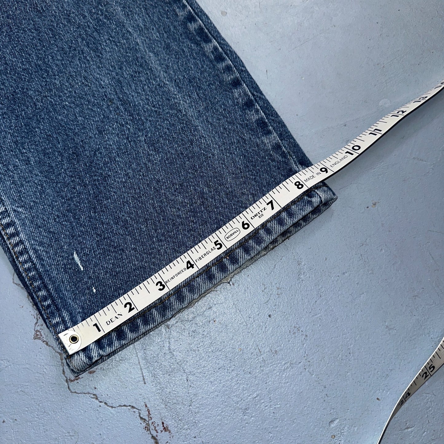 Levis 517 Vintage 80s USA Orange Tab Bootcut Flare Blue Worn Jeans Act 34x30