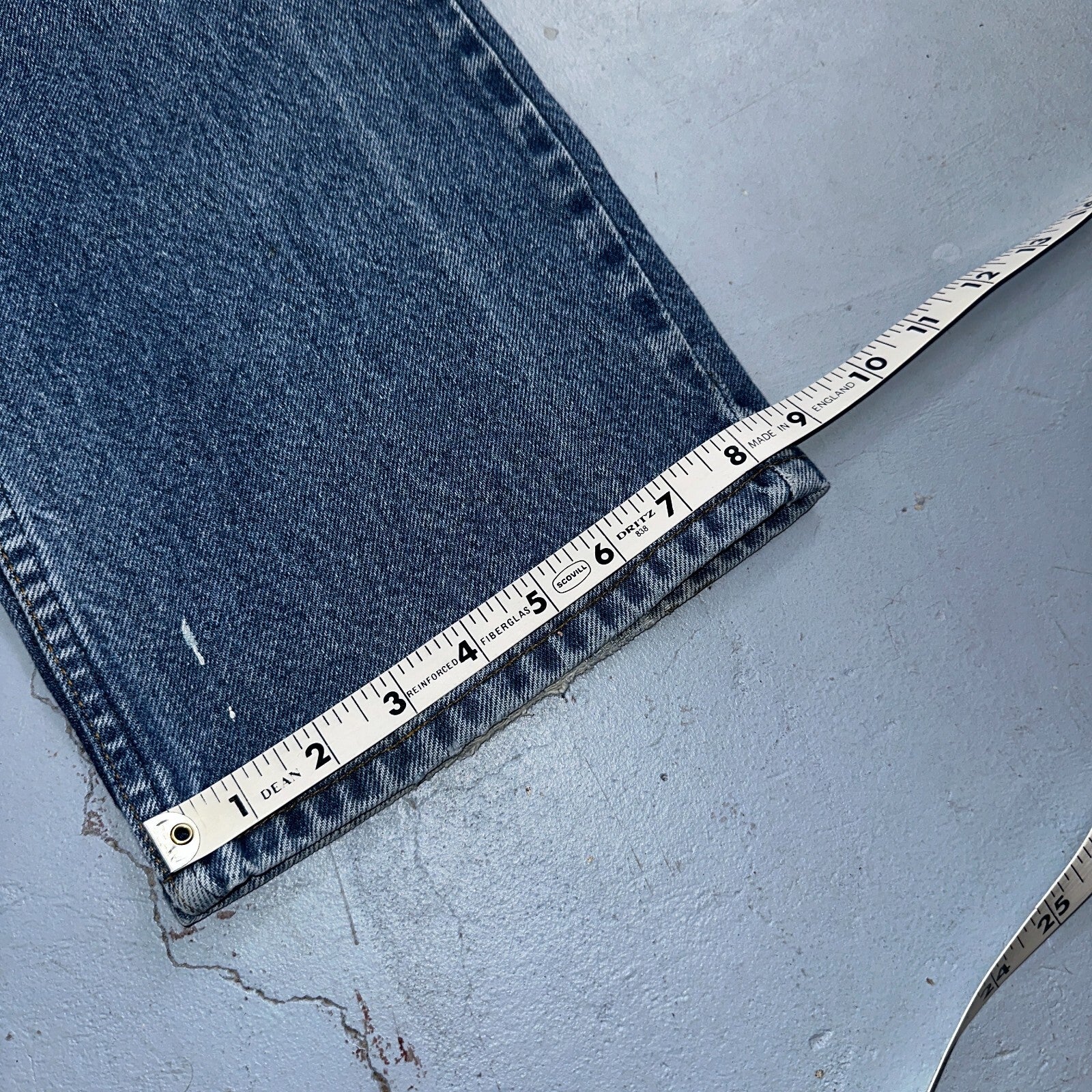 Levis 517 Vintage 80s USA Orange Tab Bootcut Flare Blue Worn Jeans Act 34x30