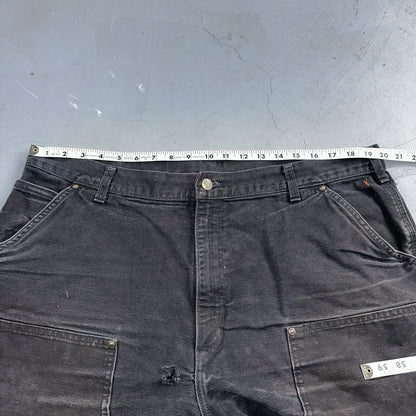Carhartt VTG Double Knee Carpenter Pants Mexico B01 B136 BLK Black Act 40x32