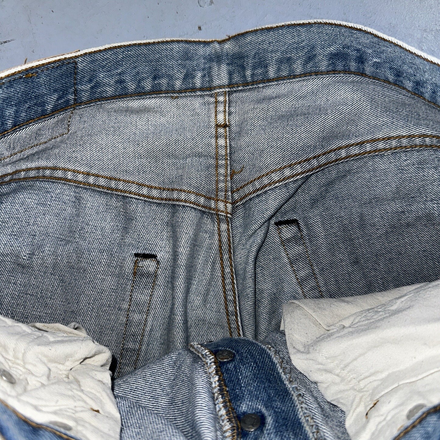 Levis 501 Vintage 80s Redline Selvedge USA XX Jeans Light Wash 36x31 Act 33x28