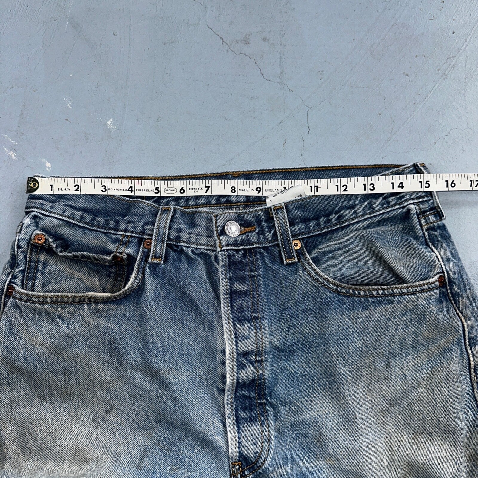 Levis 501 Vintage Y2K XX Straight Leg Jeans 90s Blue Med Wash 33x33 Act 30x30