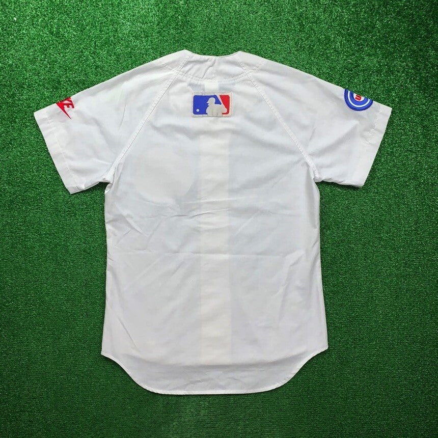 90s Chicago Cubs Jersey Vintage Nike T Shirt USA Rare MLB White Rare Jordan Rap