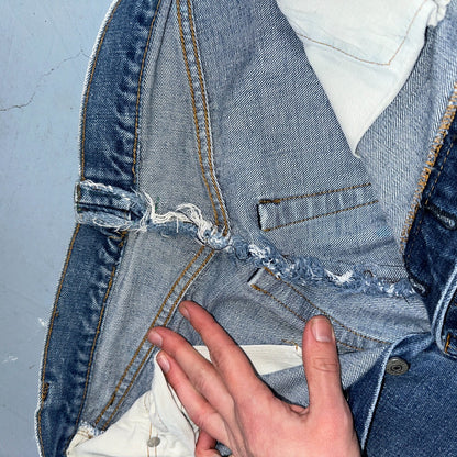Levis 501 VTG 70s SS Redline Selvedge Jeans XX Med Wash 27x31 Tailored Altered