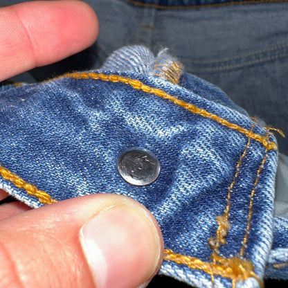 Levis 501 Vintage 90s USA XX Straight Leg Jeans Blue Med Wash 35x34 Act 33x30