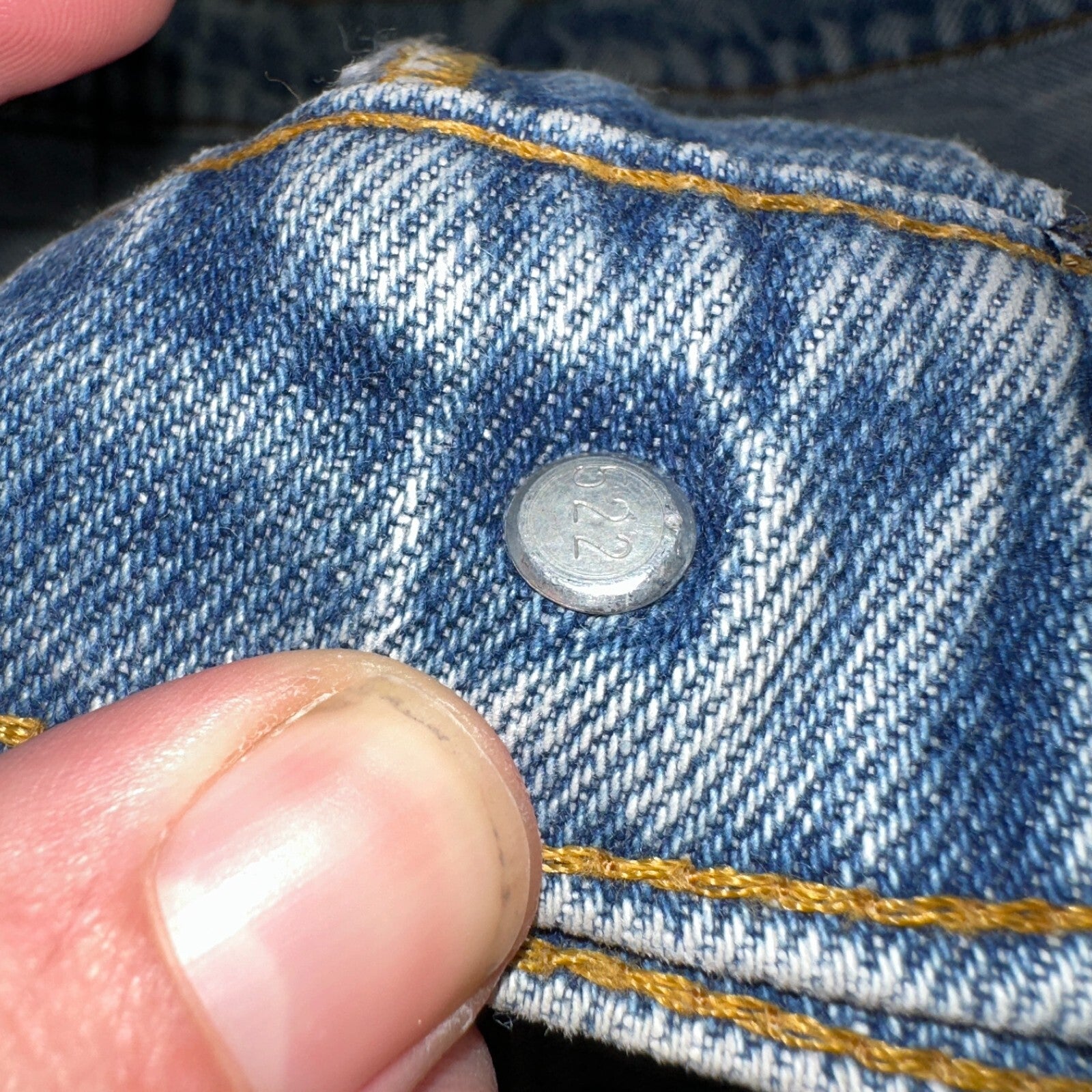 Levis 517 Vintage 80s USA Orange Tab Bootcut Flare Blue Worn Jeans Act 32x27