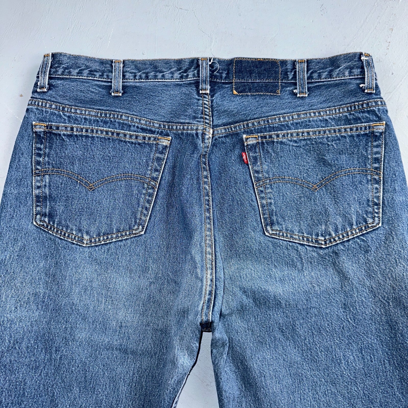 Levis 501 Vintage 90s USA XX Straight Leg Jeans Blue Med Wash 40x30 Act 38x30