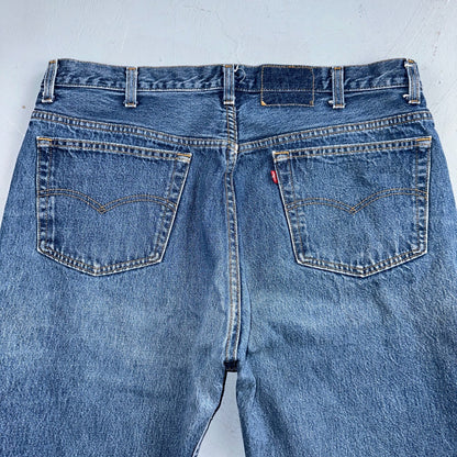 Levis 501 Vintage 90s USA XX Straight Leg Jeans Blue Med Wash 40x30 Act 38x30
