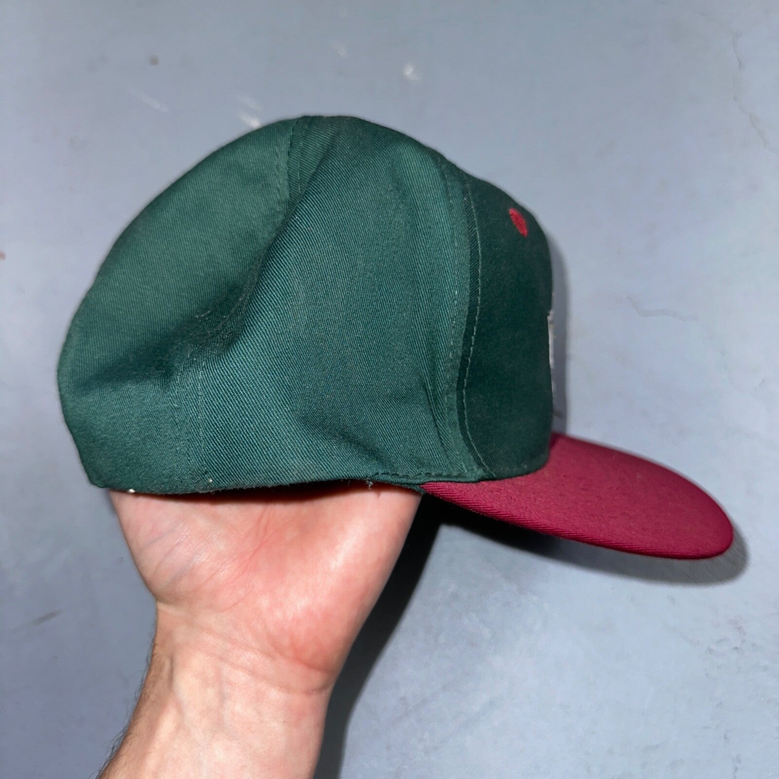 Roxxi Arizona State Sun Devils MLB 1985 Vintage Snapback Cap Hat Green Red Base