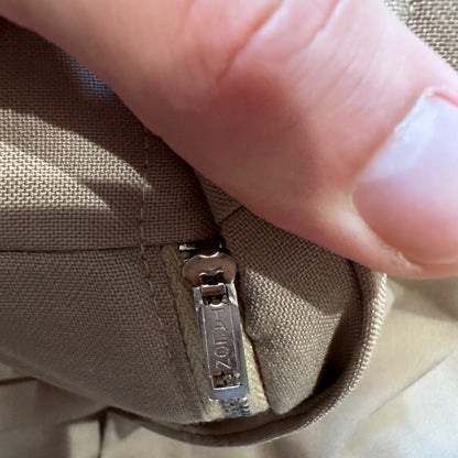 1960s Beige Sport Jacket VTG Mens Suit 44 36x29 Rockabilly Solid Tan Pants 60s