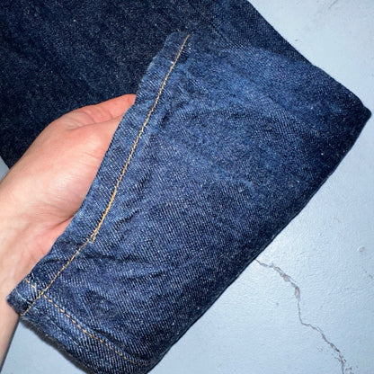 Levis 501 Vintage 90s USA XX Straight Leg Jeans Blue Dark Wash 34x32 Act 31x29