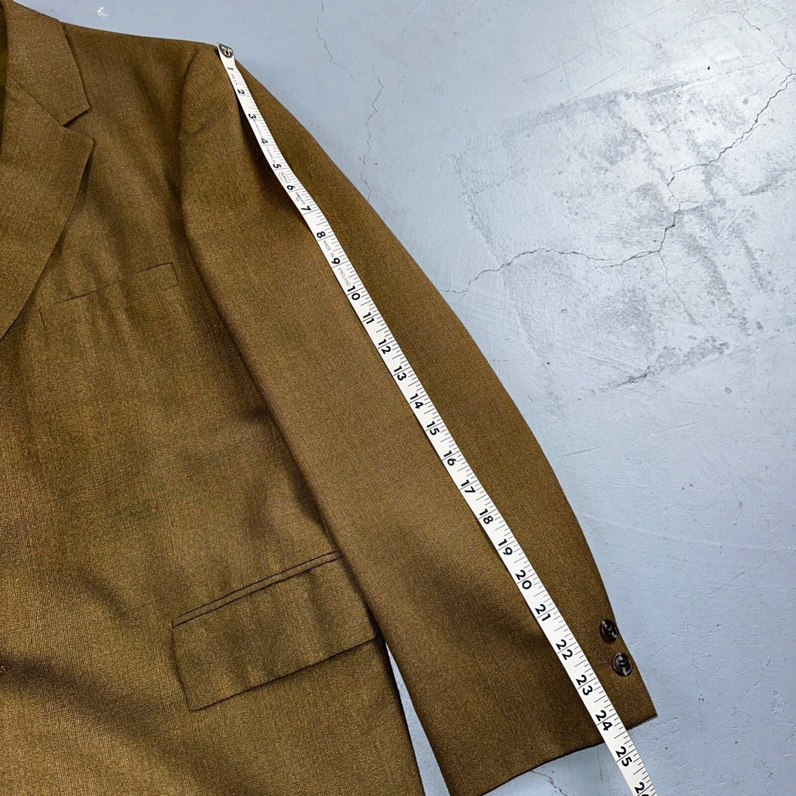 VTG Mens 3 PC Suit 42 Jacket Coat Pants Vest Plaid Rockabilly 70s 1970s Brown