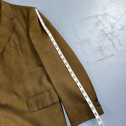 VTG Mens 3 PC Suit 42 Jacket Coat Pants Vest Plaid Rockabilly 70s 1970s Brown