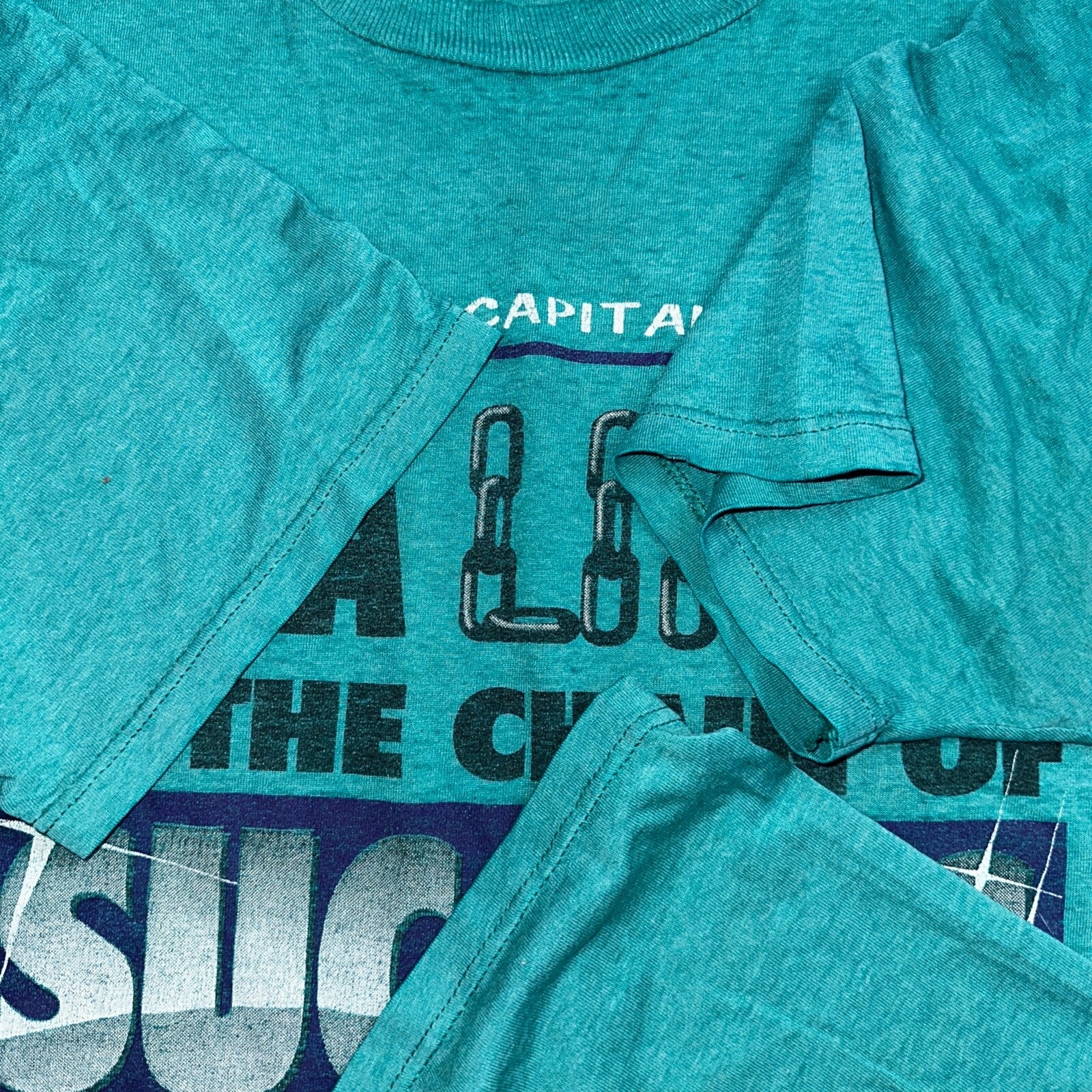 Success Link Quote VTG T Shirt 90s Jerzees XL Quote Capital District 1993 PDX