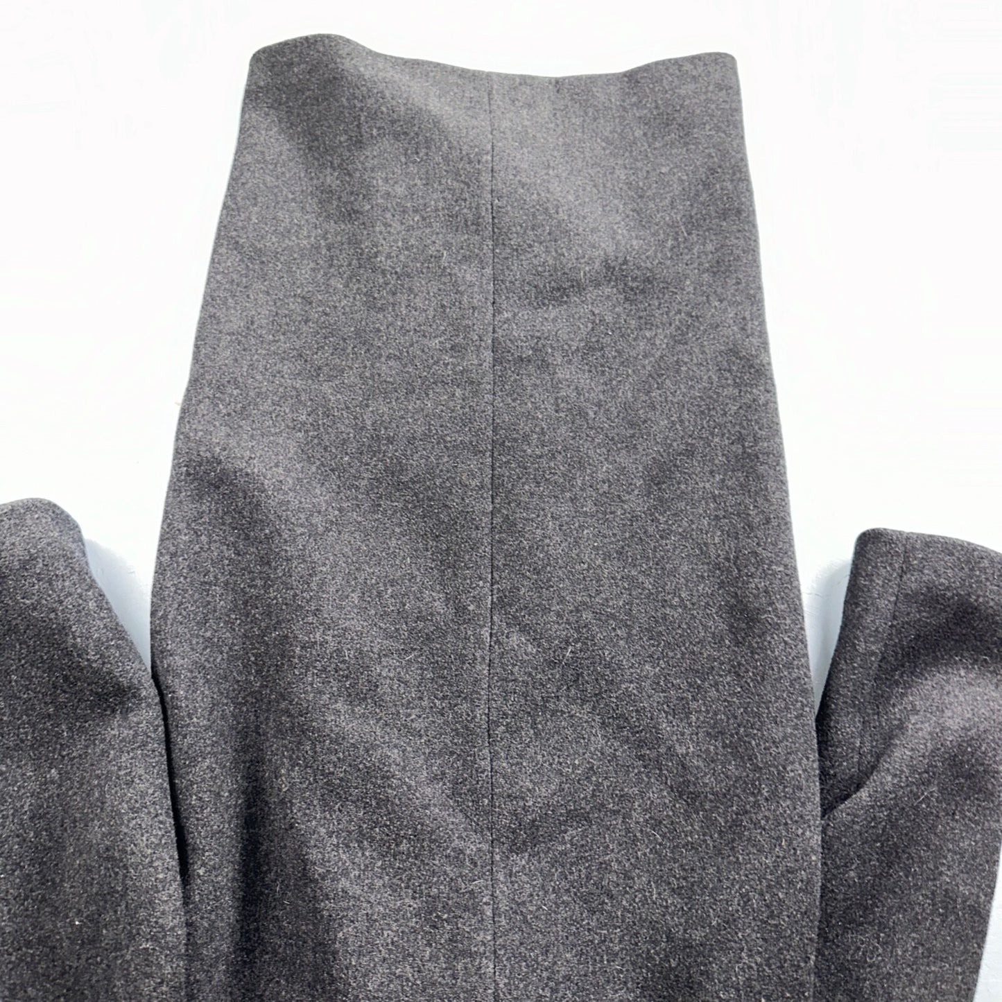 VTG Pavilion Petite Gray Coat  Womens  Double Breasted Long Trench Overcoat Sz L