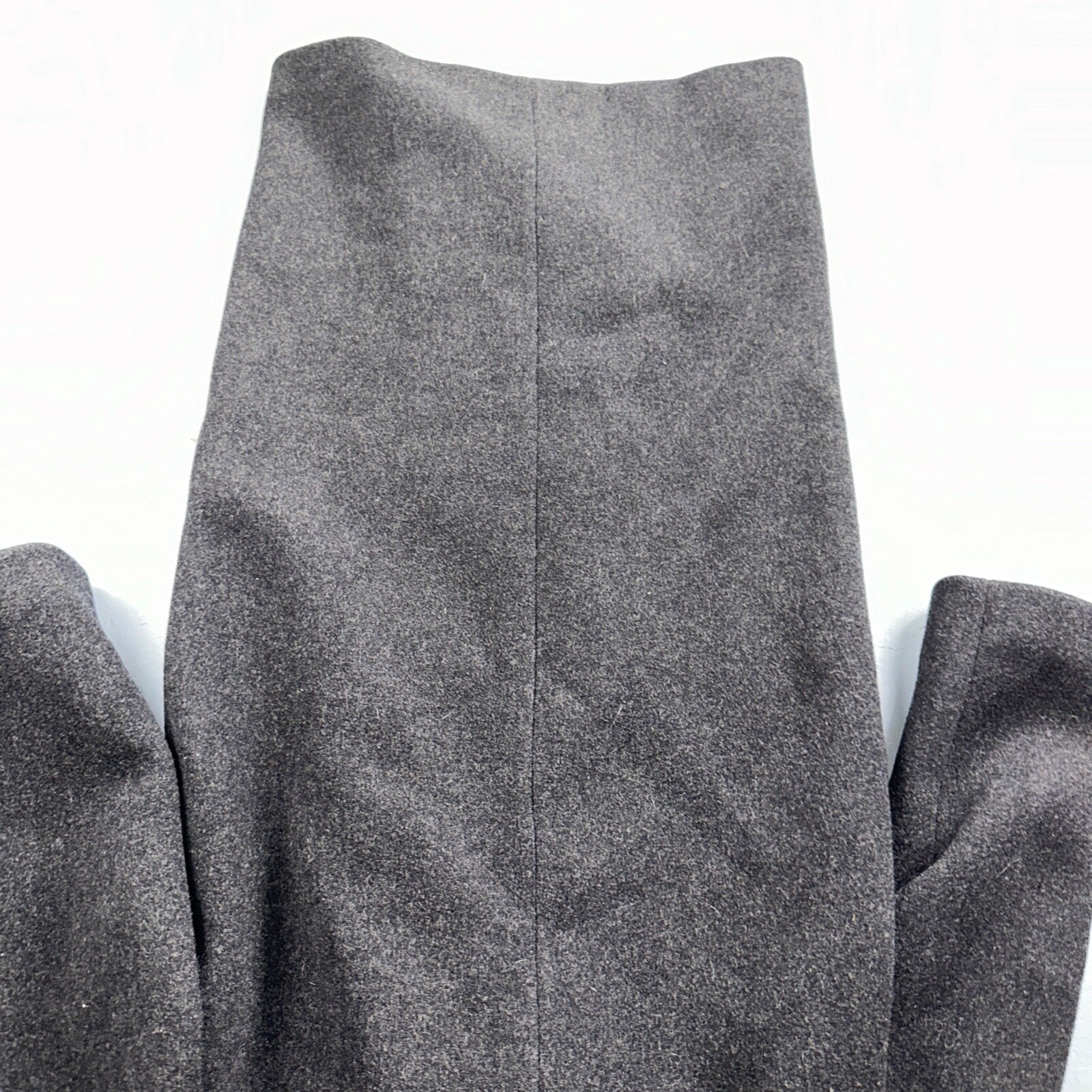 VTG Pavilion Petite Gray Coat  Womens  Double Breasted Long Trench Overcoat Sz L